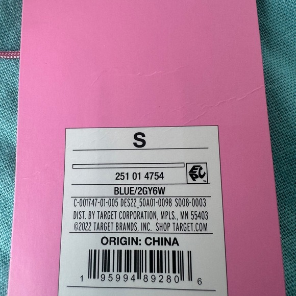 Stoney Clover Lane x Target Aqua Blue Linen Ruffle Button Front Mini Dress Small - Picture 8 of 10